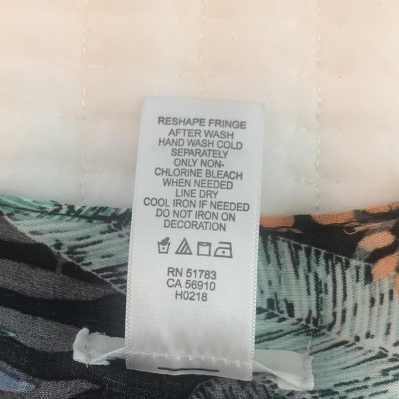 Tropical Leaf Print Kimono Coverup - Picture 9 of 12